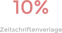 10% Zeitschriftenverlage