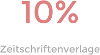 10% Zeitschriftenverlage