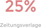 25% Zeitungsverlage