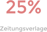 25% Zeitungsverlage